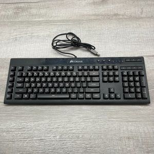 CORSAIR - K55 RGB Pro Full-size Wired Dome Membrane Gaming Keyboard